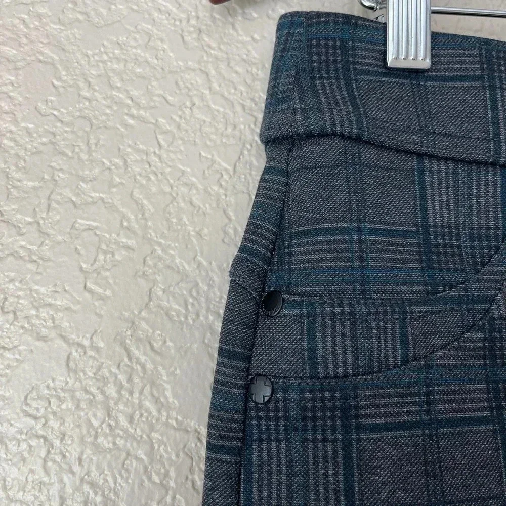 Liverpool Plaid Pencil Skirt Size 4 27 Stretch